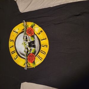 Yellow and Black Short Sleeve Tee with Clock Design